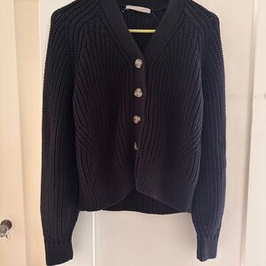 Everlane Black Cardigan Sweater
